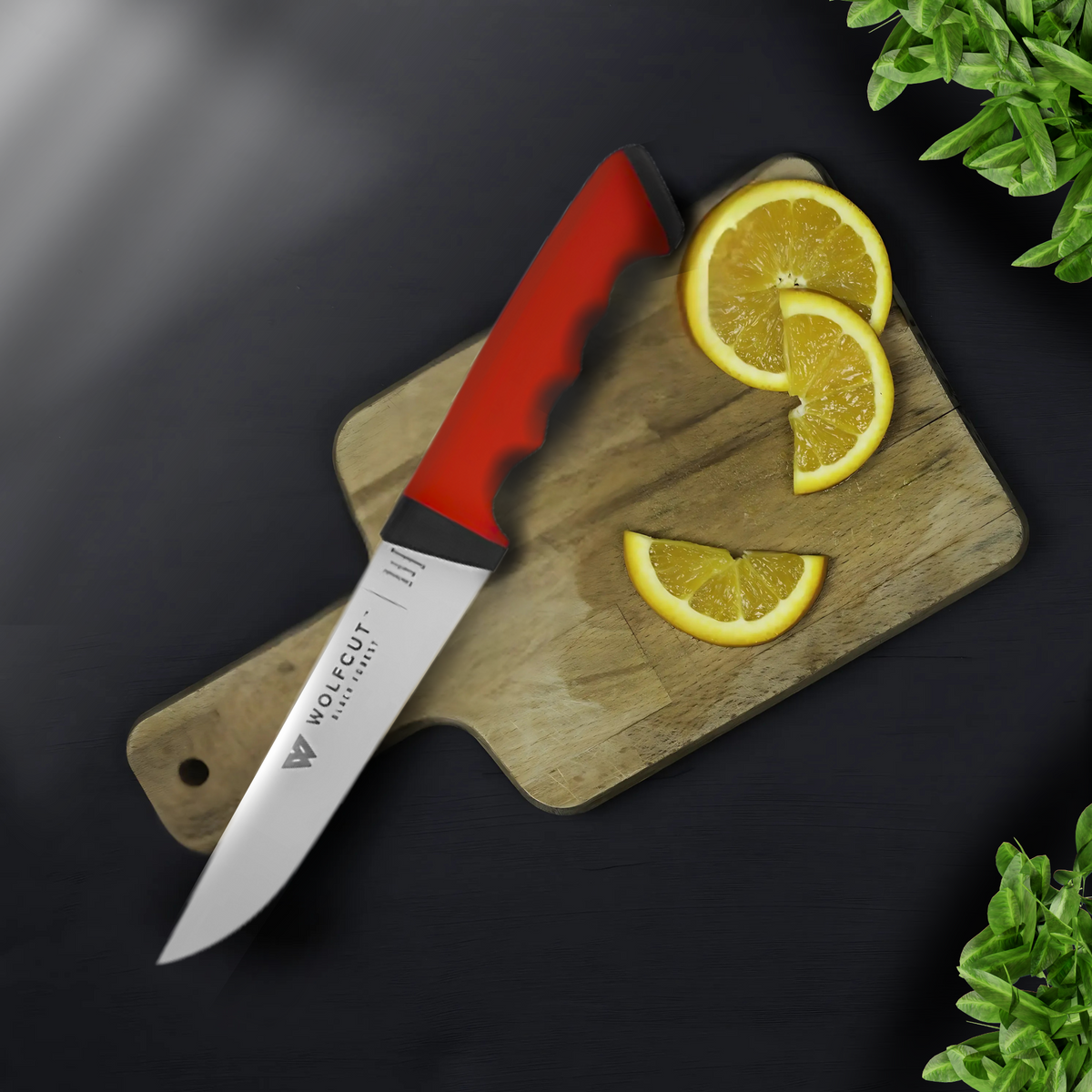 WOLFCUT SoftGrip RED-Serie - Stechmesser 17 cm Klinge