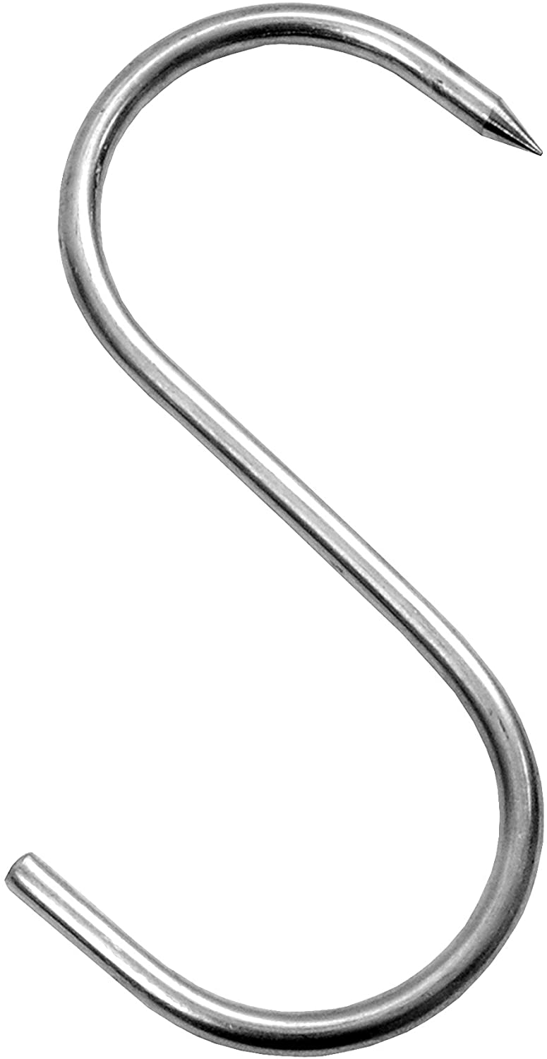WOLFCUT - 10 Stk. S-Haken 120/5 mm einseitig angespitzt