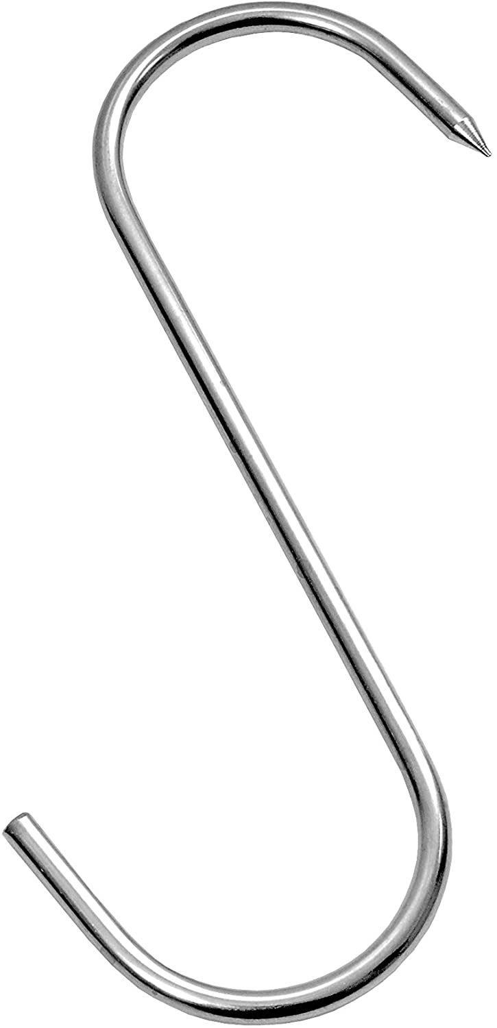 WOLFCUT - 5 Stk. S-Haken 100/4 mm einseitig angespitzt