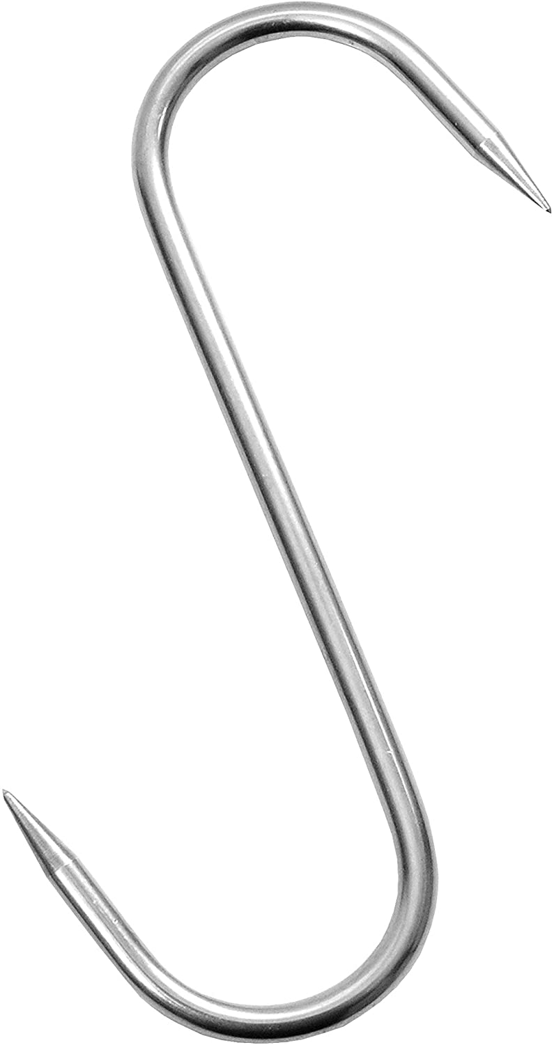 WOLFCUT - 20 Stk. S-Haken 160/6 mm beidseitig angespitzt